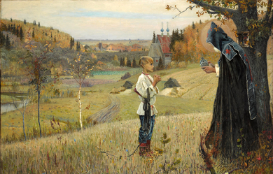 The Vision of the Youth Bartholomew, by Mijaíl Vasílievich Nésterov