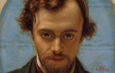 Portrait of Dante Gabriel Rossetti at 22 years of Age, by William Holman Hunt