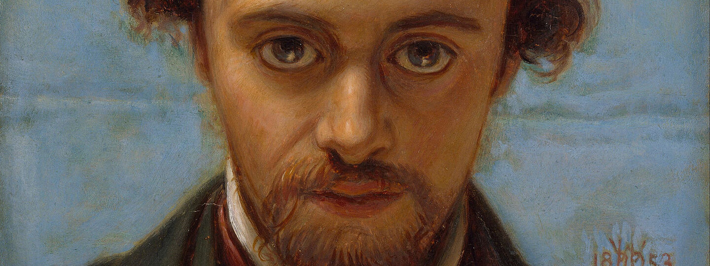 Portrait of Dante Gabriel Rossetti at 22 years of Age, by William Holman Hunt