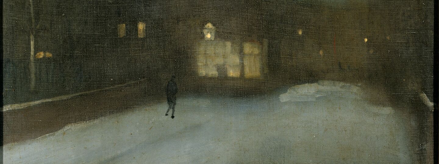 Nocturne in Grey and Gold: Chelsea Snow, by James Abbott McNeill Whistler