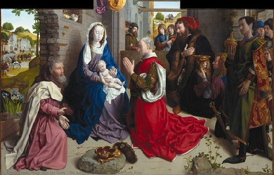 The Adoration of the Kings (Monforte Altarpiece), by Hugo van der Goes