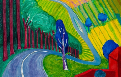 Going Up Garrowby Hill, by David Hockney