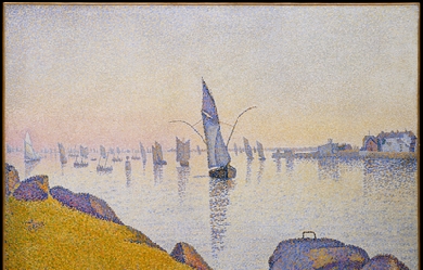 Evening Calm, Concarneau, by Georges Pierre Seurat