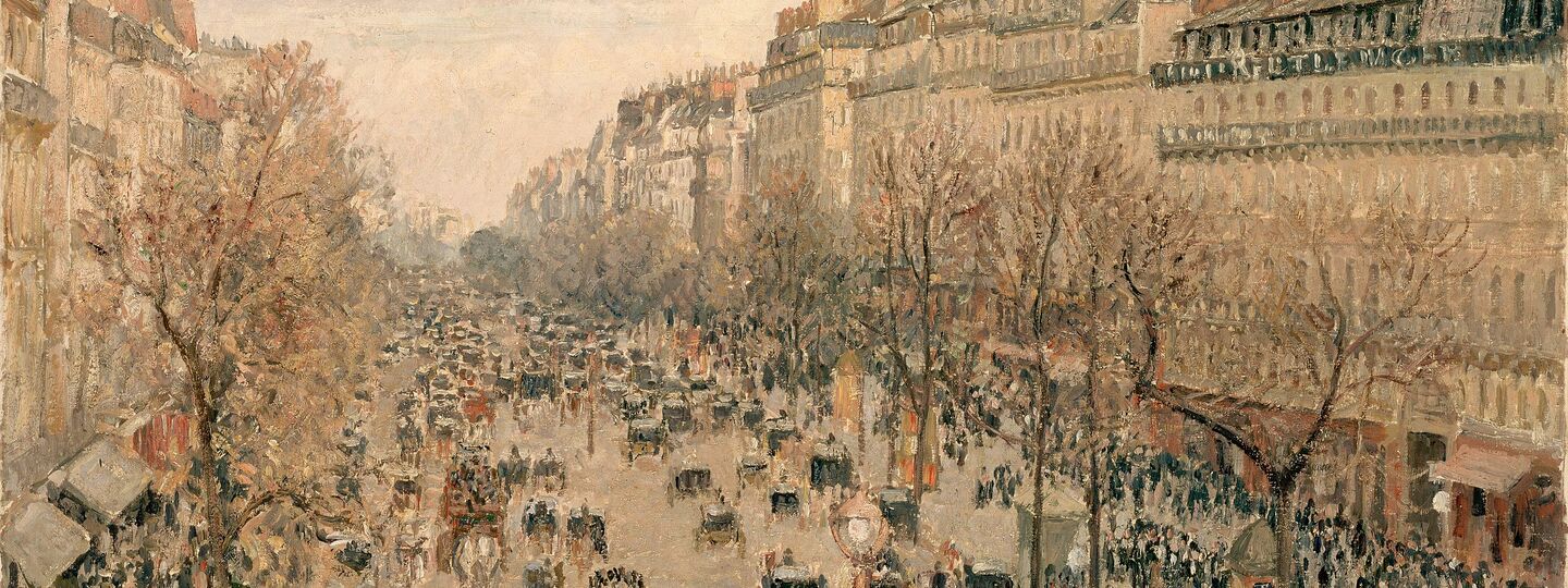 Boulevard Montmartre, by Camille Pissarro