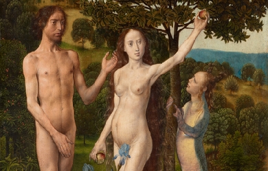 The Fall of Man and The Lamentation, by Hugo van der Goes