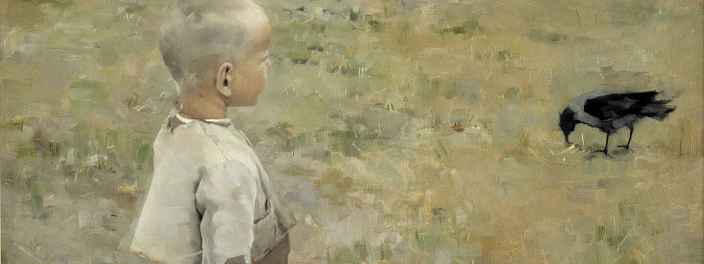 Boy with a Crow, by Akseli Gallen-Kallela