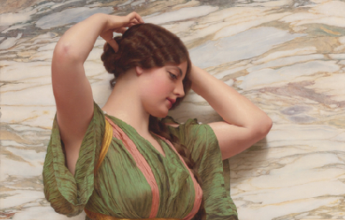 A Fair Reflection, by John William Godward