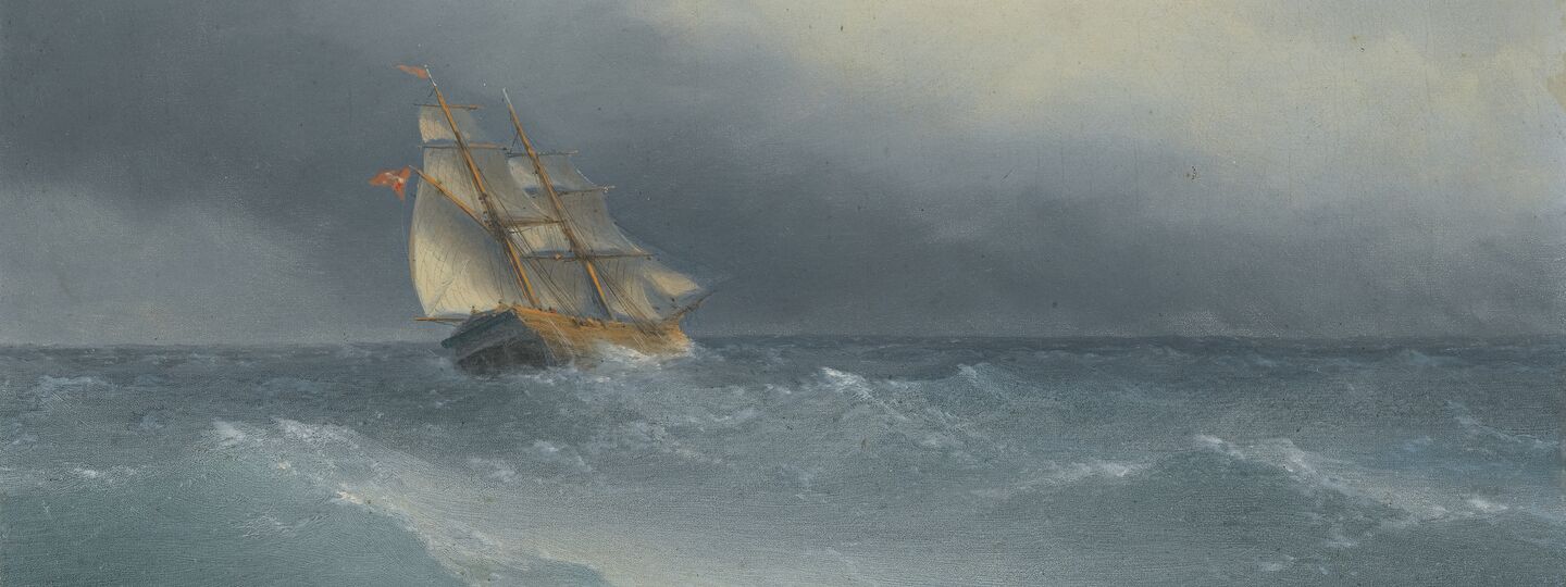 The lifting storm, by Ivan Aivazovsky