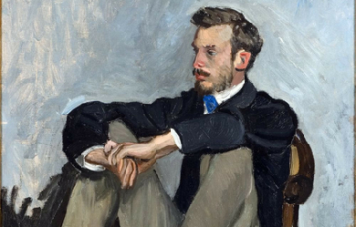 Portrait of Pierre-Auguste Renoir, by Frédéric Bazille