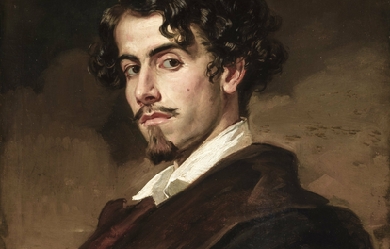 Portrait of Gustavo Adolfo Bécquer, by Valeriano Domínguez Bécquer