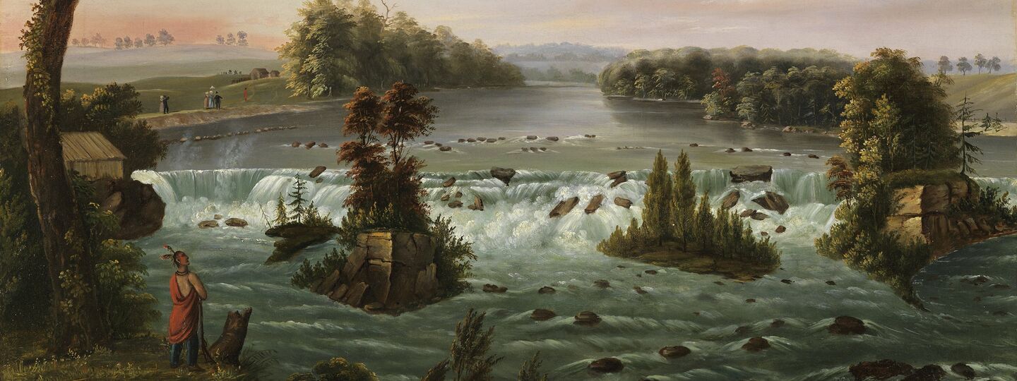 The Falls of San Antonio, Upper Mississippi, by Henry Lewis