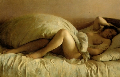 Sleeping Woman, by Johann Baptist Reiter