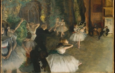 The Rehearsal of the Ballet Onstage, by Edgar Degas