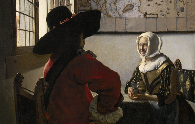 Officer and Laughing Girl, by Johannes Vermeer