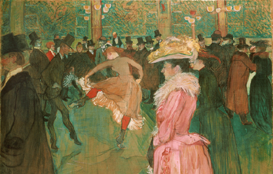 At the Moulin Rouge: The Dance, by Henri de Toulouse-Lautrec