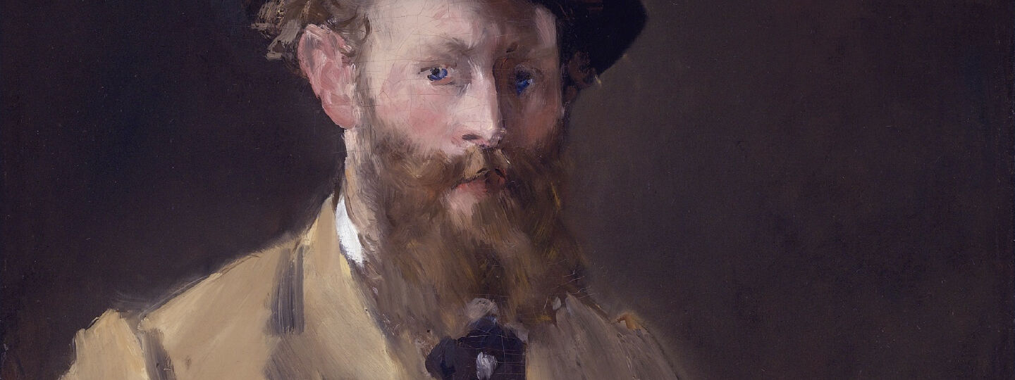 Self-portrait with palette, by Édouard Manet