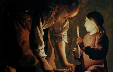 Joseph the Carpenter, by Georges de La Tour