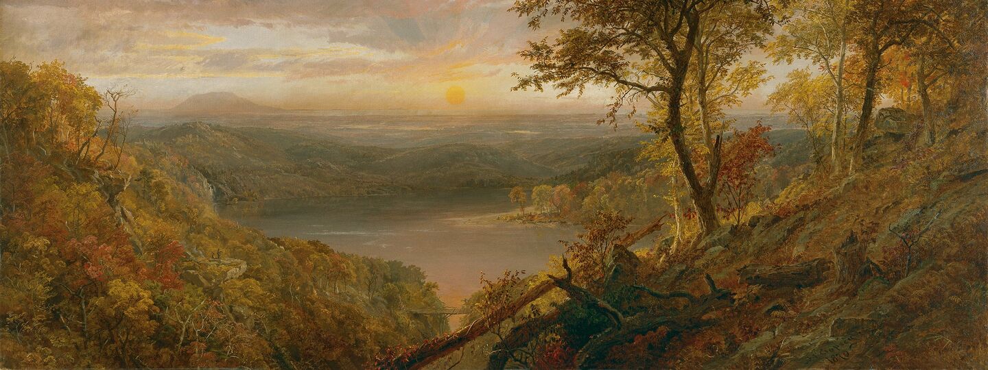 Greenwood lake, by Jasper Francis Cropsey