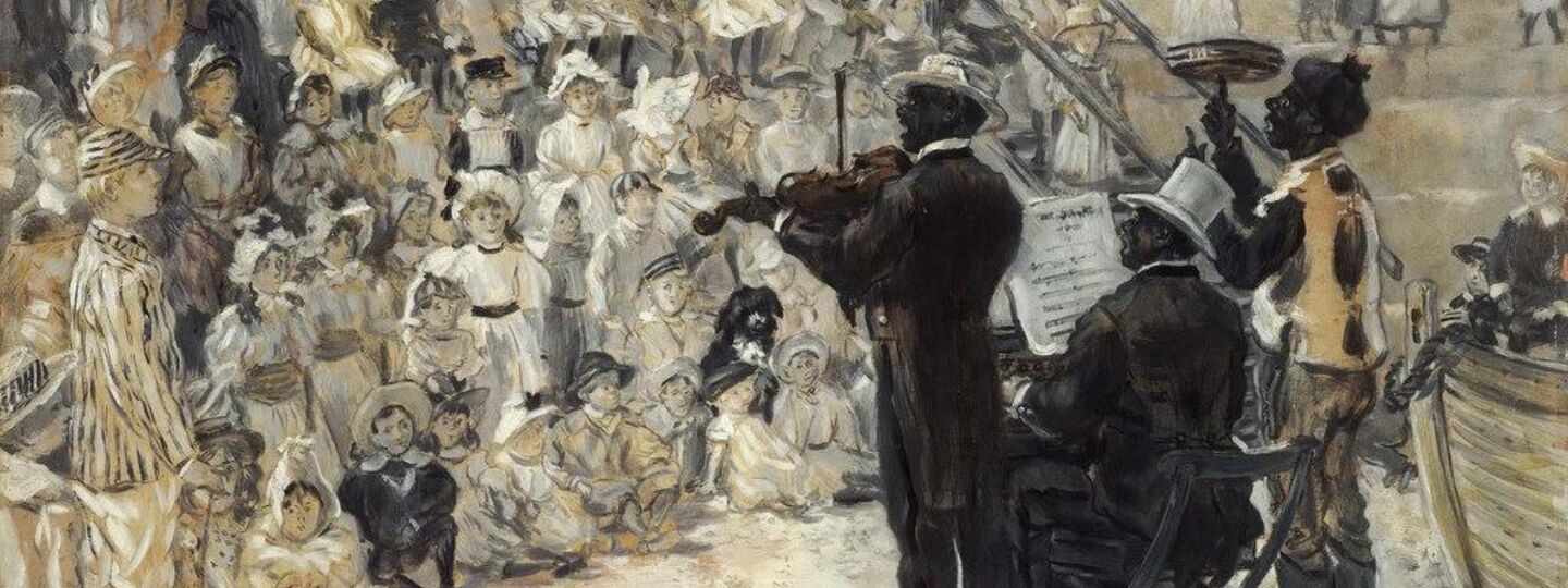 The minstrels, by Jean-François Raffaelli