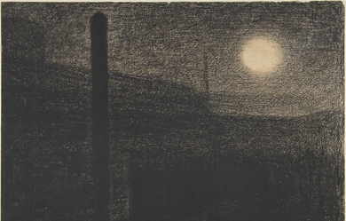 Courbevoie: Factories by Moonlight, by Georges Pierre Seurat