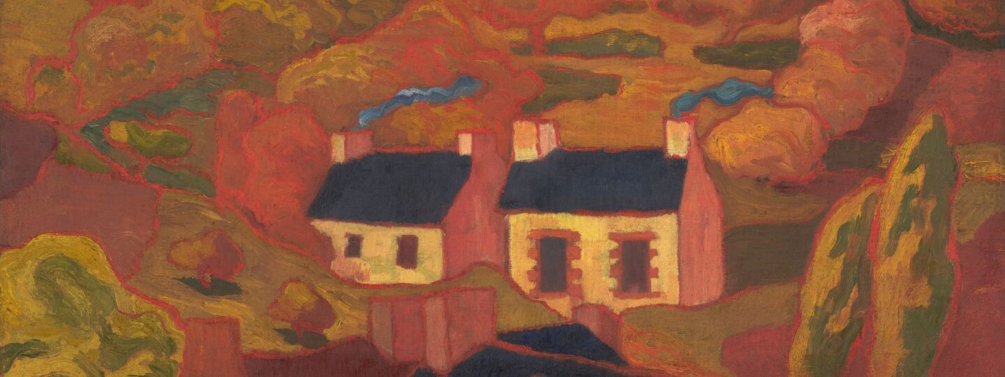 Two Thatched Cottages, by Armand Seguin