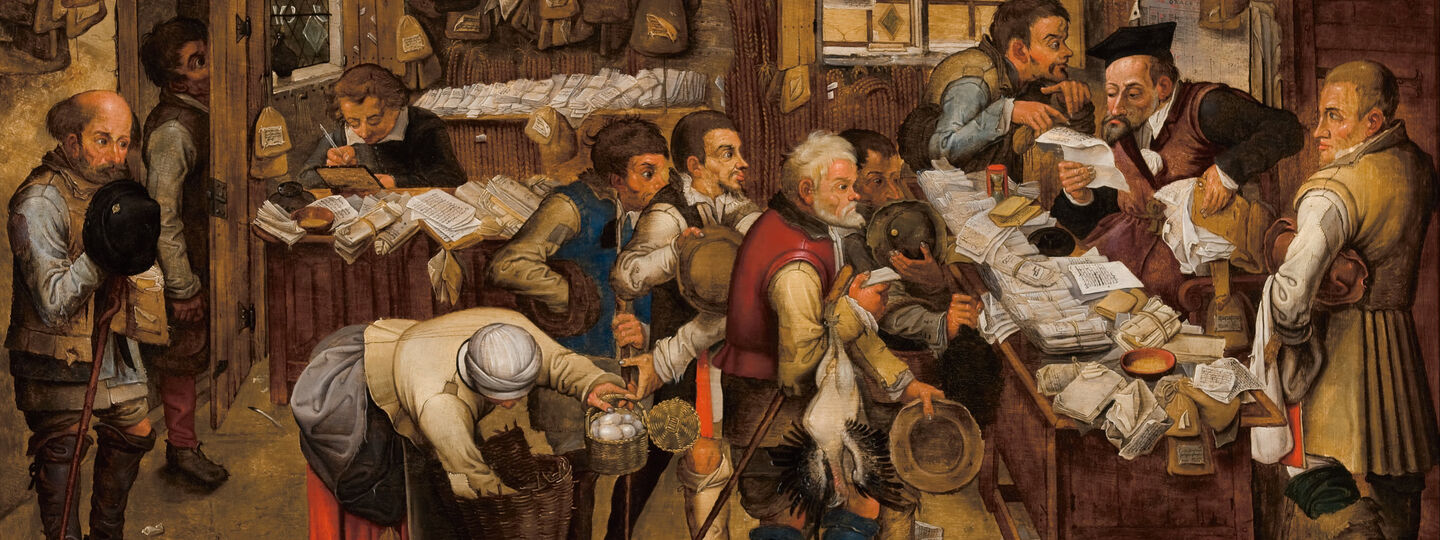 The tax-collector's office, by Pieter Brueghel the Younger