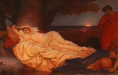 Cymon and Iphigenia, by Edmund Leighton