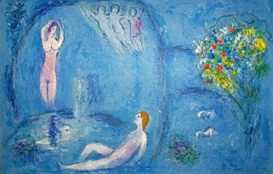 The cave of the nymphs, by Marc Chagall