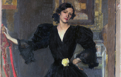 Lady of Sorolla (Clotilde García del Castillo, 1865–1929) in Black, by Joaquín Sorolla