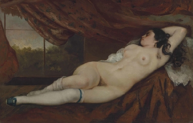 Nude Reclining Woman, by Gustave Courbet