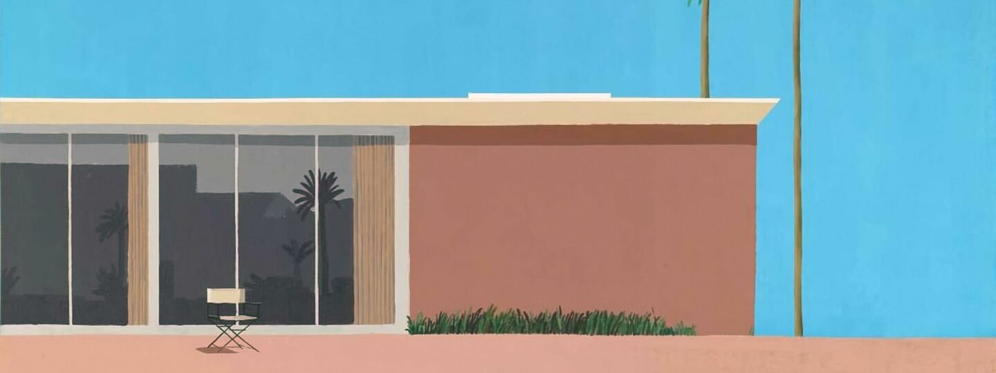 A bigger splash, by David Hockney