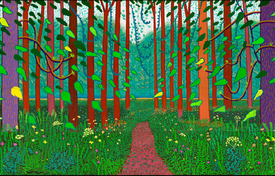 The Arrival of Spring in Woldgate, East Yorkshire in 2011, by David Hockney