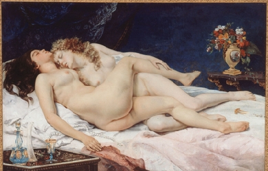 Sleep, by Gustave Courbet