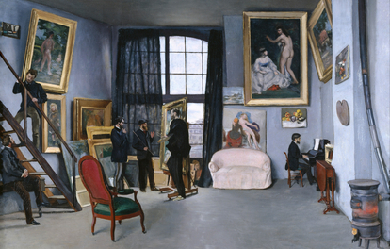 Bazille's Studio, by Frédéric Bazille