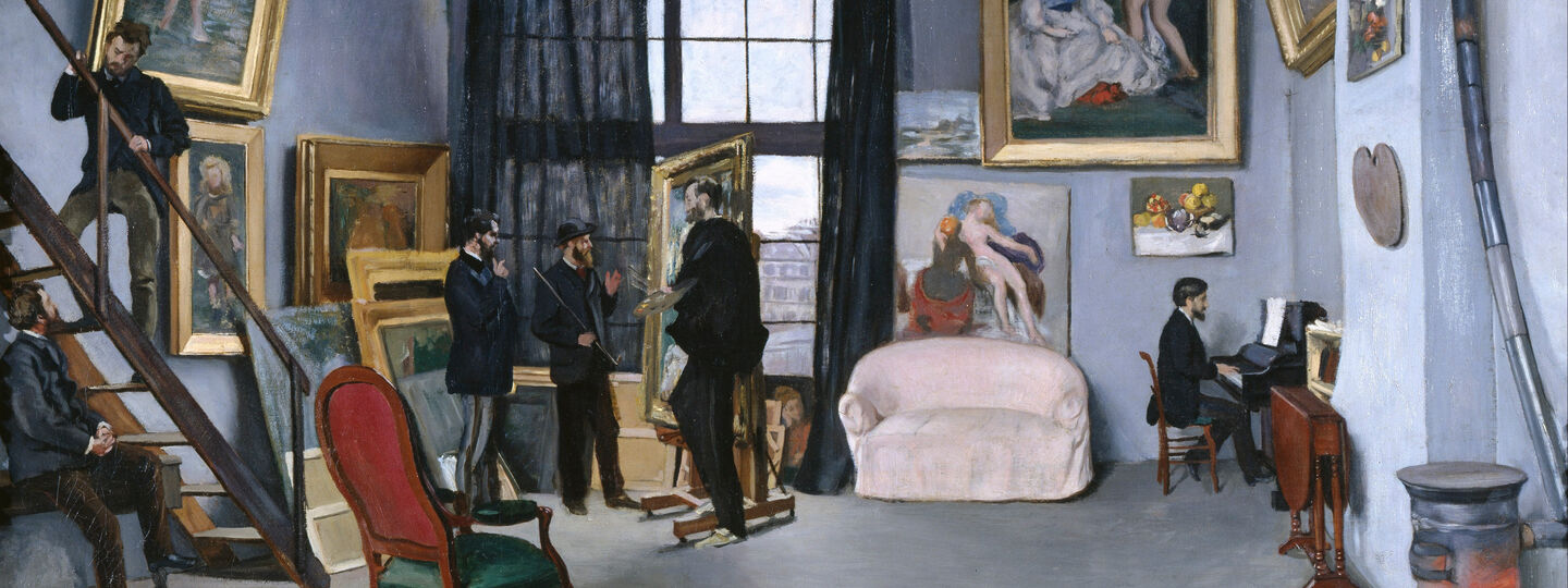 Bazille's Studio, by Frédéric Bazille