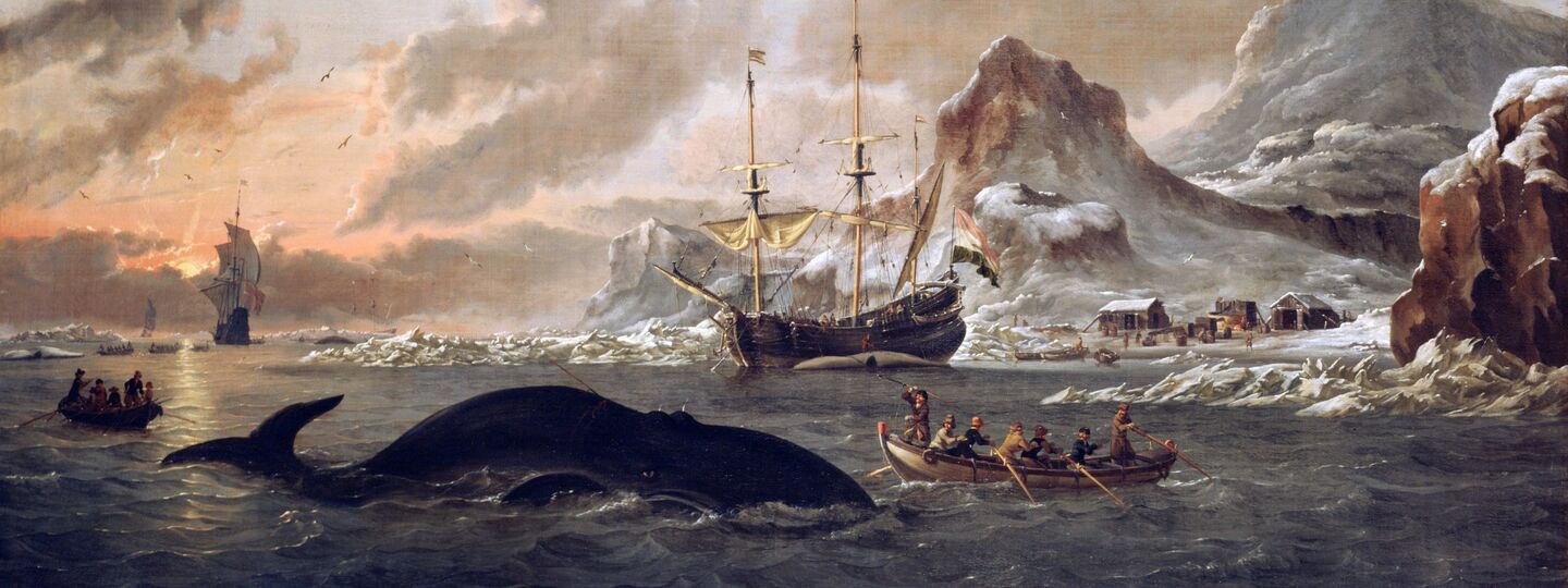 Dutch whalers near Spitsbergen, by Abraham Storck