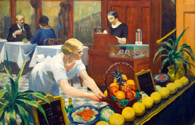 Tables for ladies, by Edward Hopper