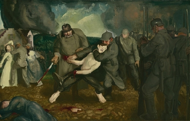 The Germans Arrive, by George Bellows