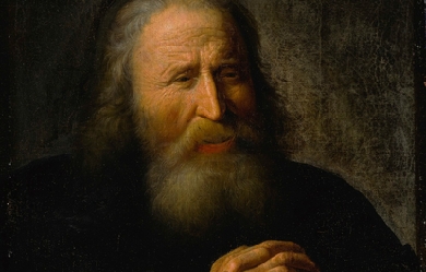 Heraclitus with a globe, by Johan Moreelse