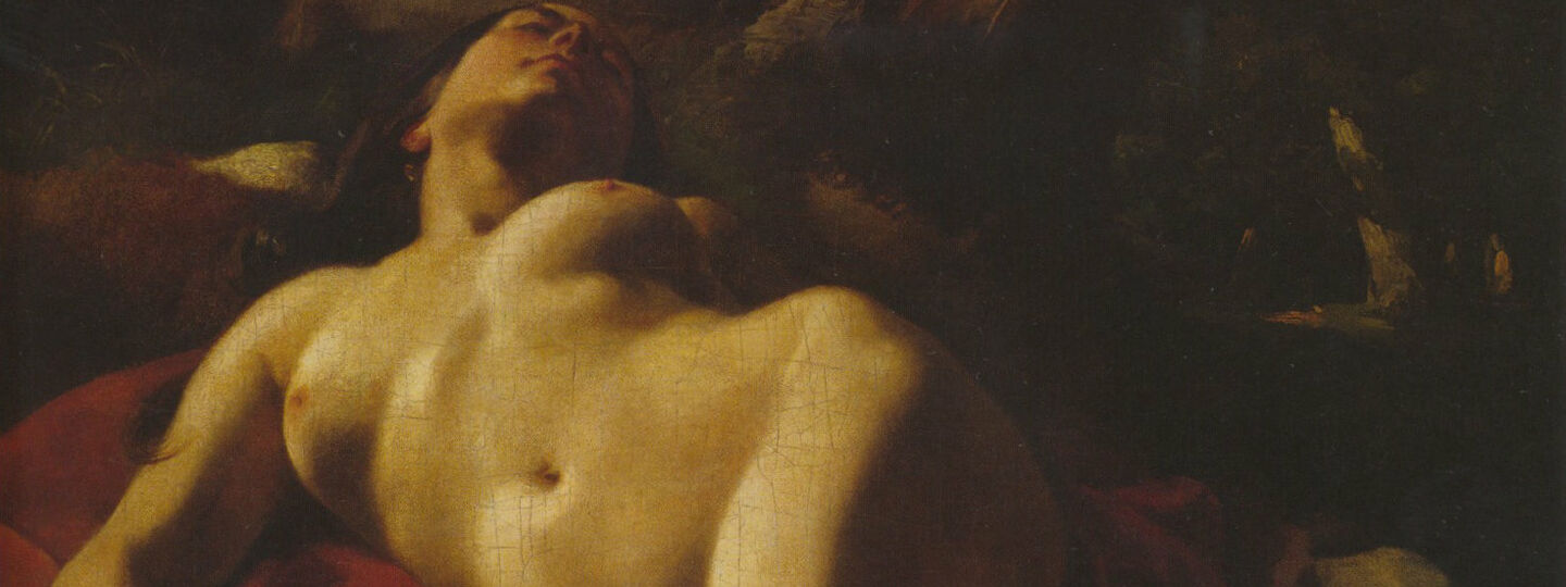 Bacchante, by Gustave Courbet