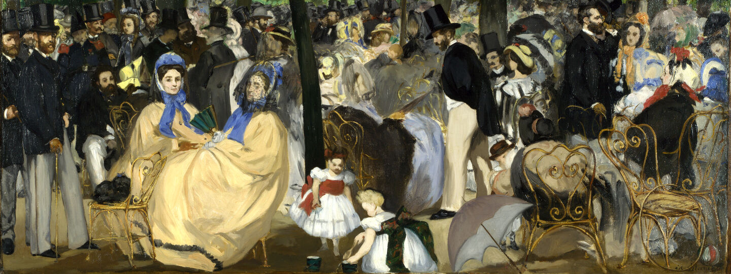 Music in the Tuileries., by Édouard Manet