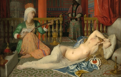 Odalisque with a Slave, by Jean-Auguste-Dominique Ingres