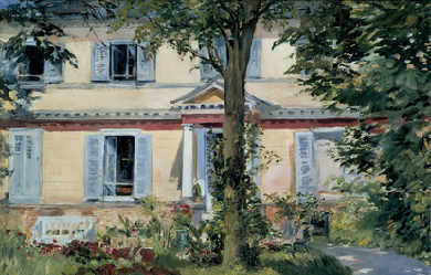 The House at Rueil, by Édouard Manet