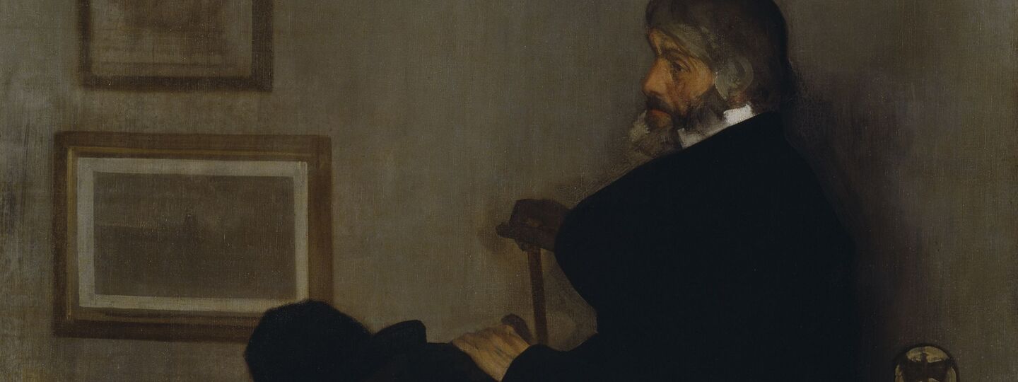 Portrait of British historian and essayist Thomas Carlyle, by James Abbott McNeill Whistler