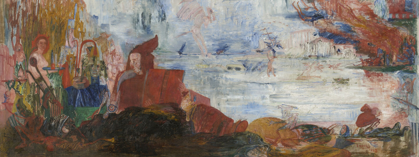 Tribulations of Saint Anthony, by James Ensor