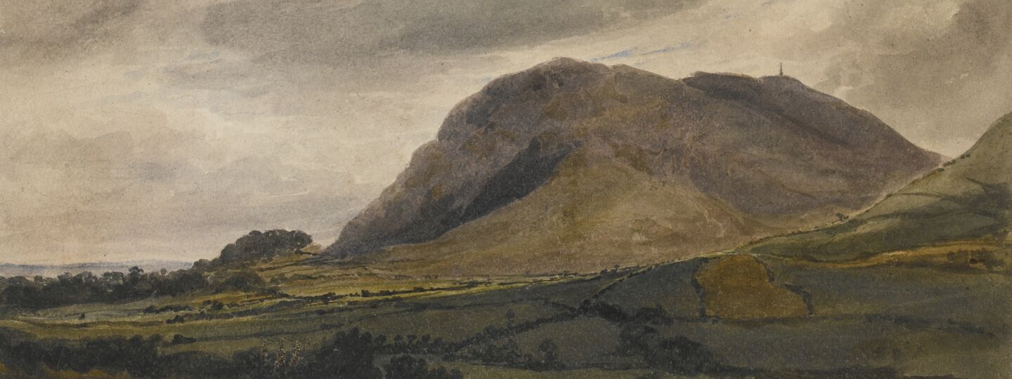 Breidden Hill in the welsh borders, by David Cox