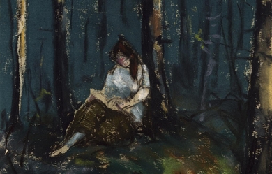 The Reader in the Forest, by Robert Henri