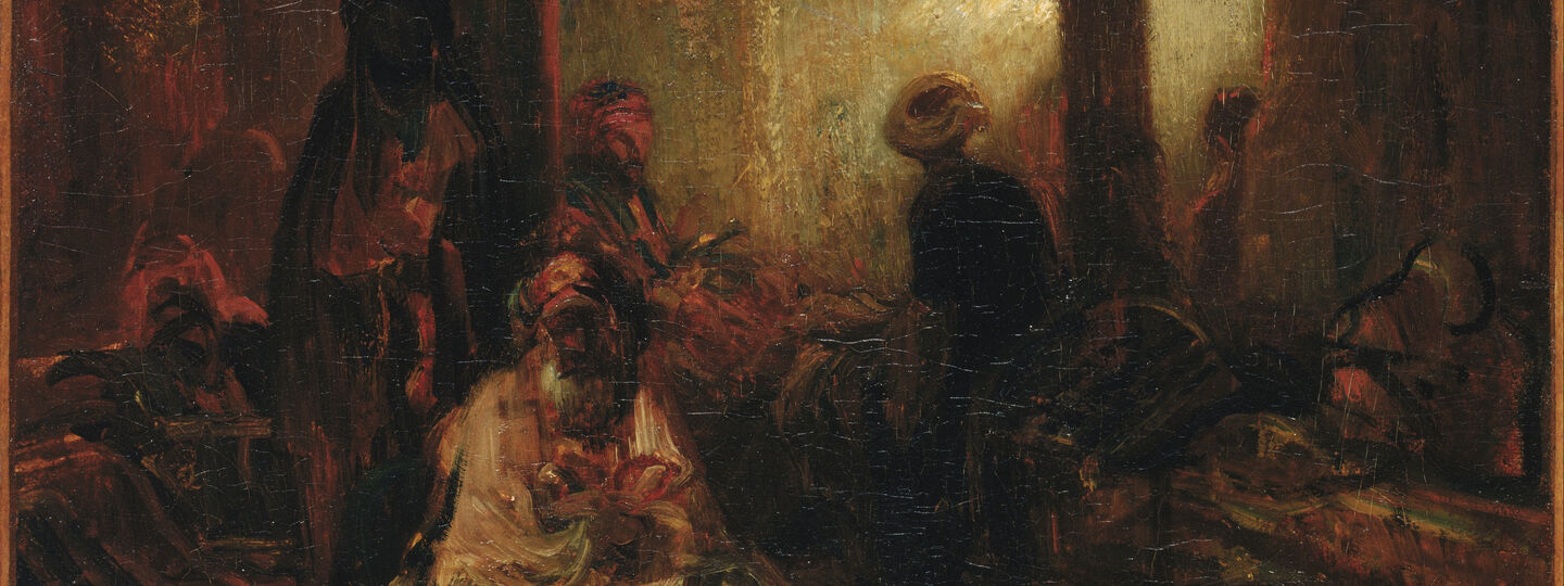 Interior of a Turkish Cafe, by Alexandre-Gabriel Decamps