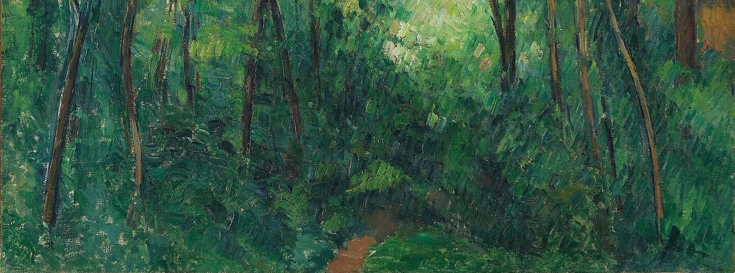 Interior of a forest, by Paul Cézanne