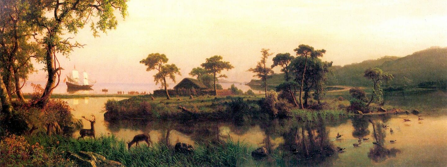 Gosnold at Cuttyhunk', by Albert Bierstadt